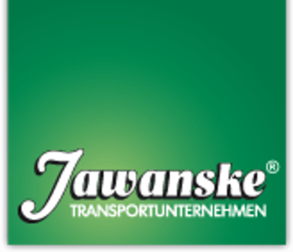 Jawanske Transportunternehmen Logo auf grünem Hintergrund.